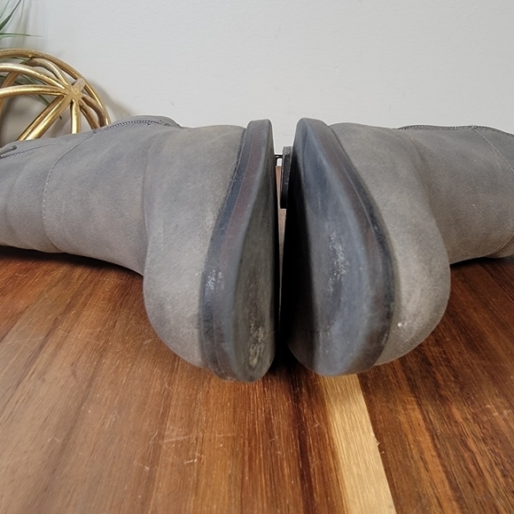 Sugar Ebba Vegan Leather Gray ankle boots Size 10 - Picture 9 of 17